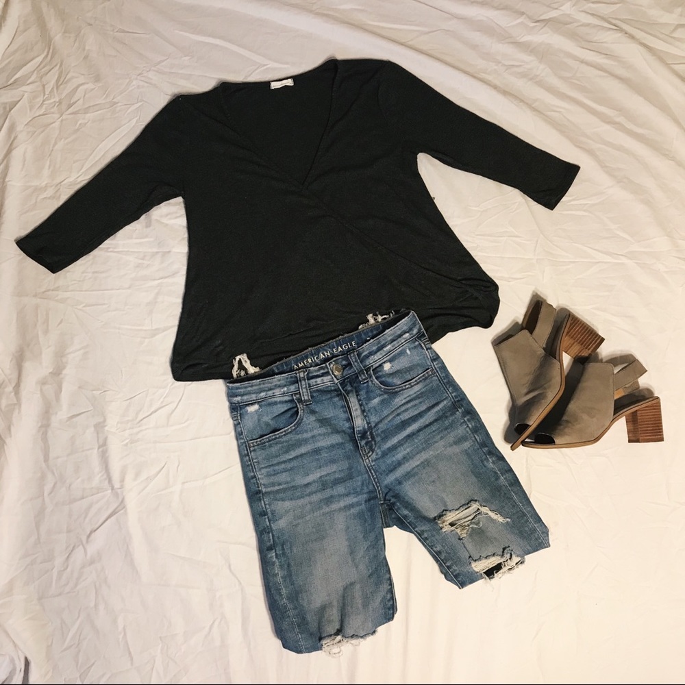 Faux Wrap Shirt